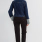 Tall Cuffed Selvedge Denim Trucker Jacket by Liverpool
