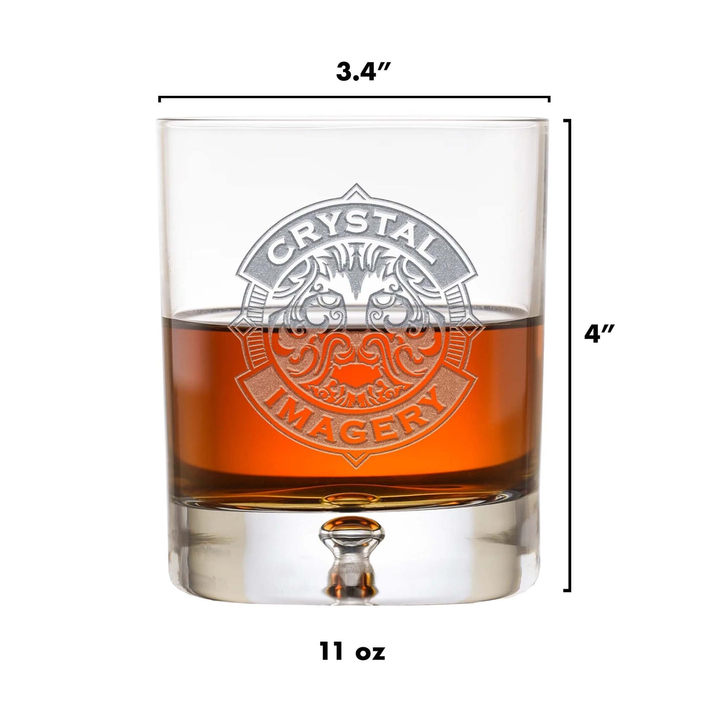 Engraved Wildlife Whiskey Scotch Glass Set