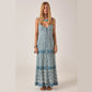Cristina Sleeveless Dress Mediterranean Stripes Blue Ink Maison Hotel