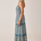 Cristina Sleeveless Dress Mediterranean Stripes Blue Ink Maison Hotel
