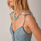 Cristina Sleeveless Dress Mediterranean Stripes Blue Ink Maison Hotel