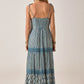 Cristina Sleeveless Dress Mediterranean Stripes Blue Ink Maison Hotel