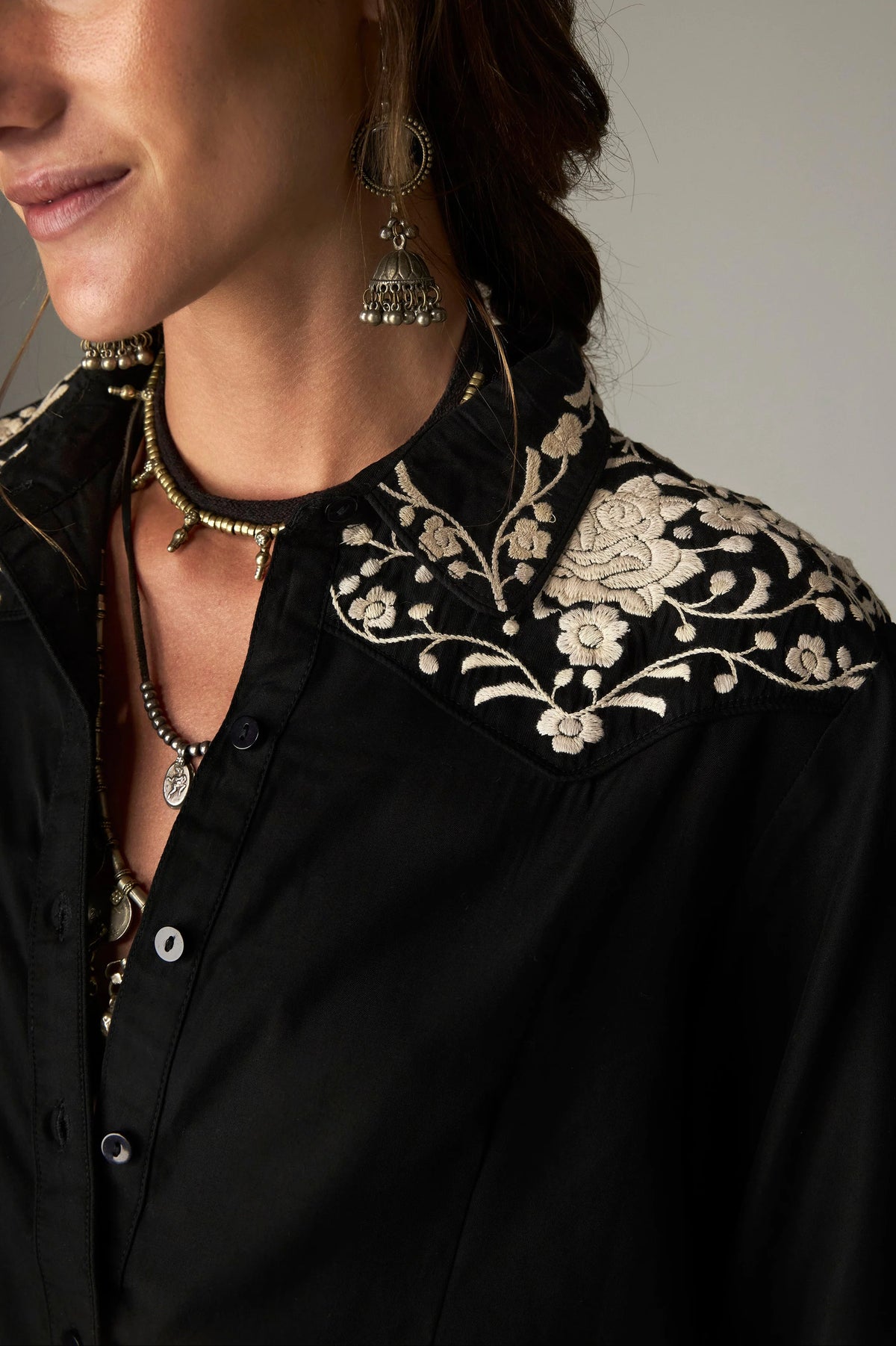Antonio Shirt in Black by Maison Hotel