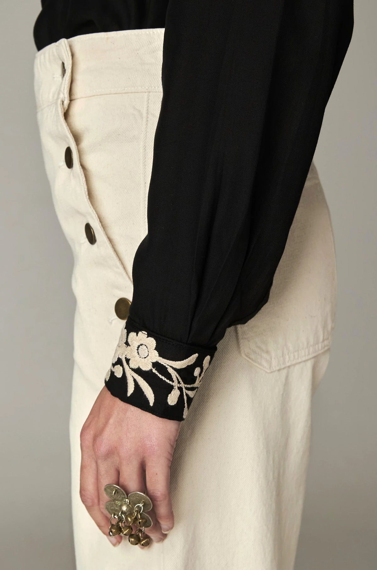 Antonio Shirt in Black by Maison Hotel