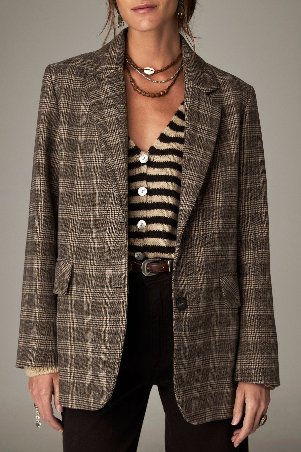 Cameron Blazer London Plaid by Maison Hotel
