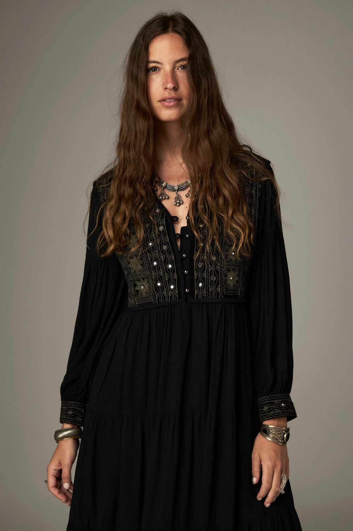 Emilia Dress in Onix by Maison Hotel