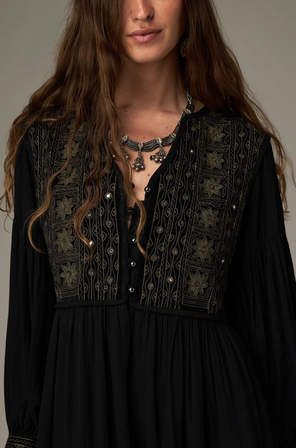 Emilia Dress in Onix by Maison Hotel