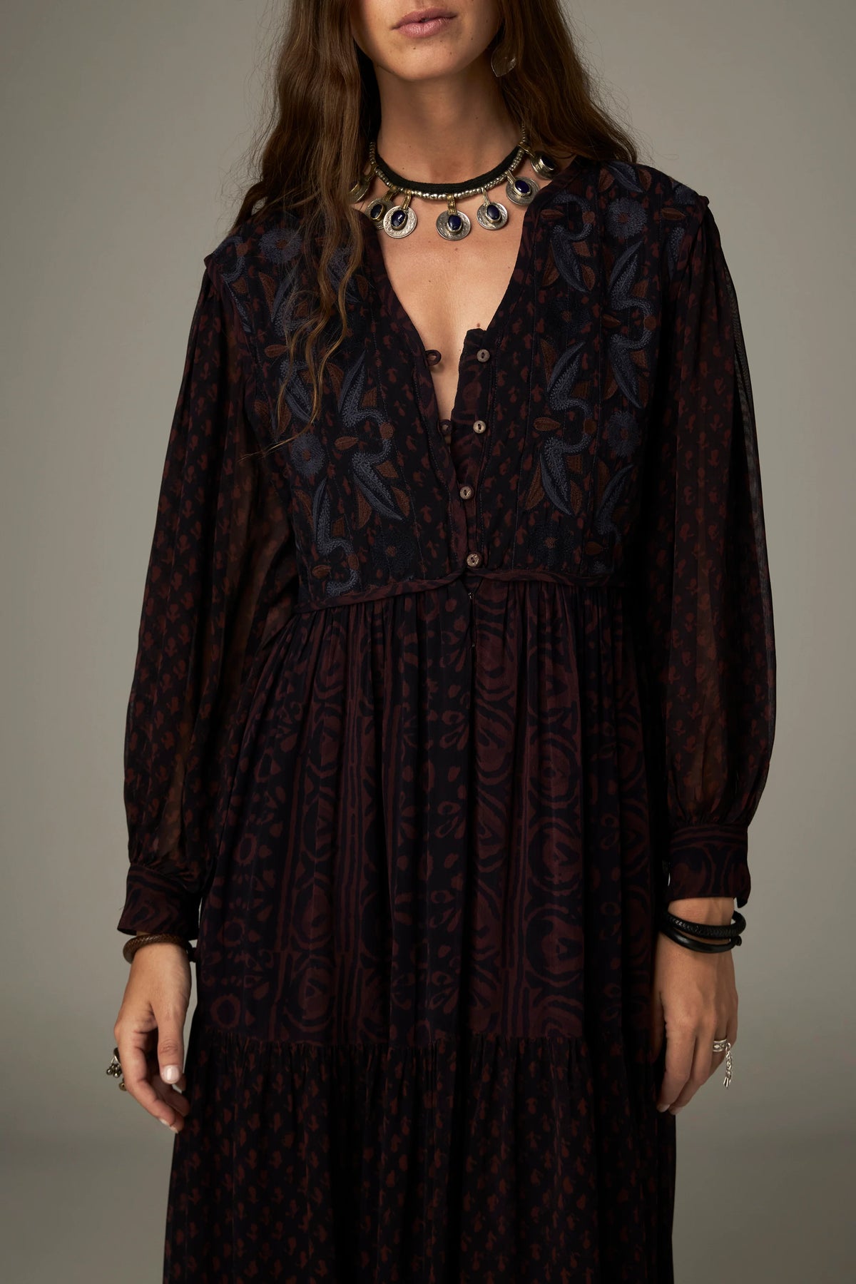 Emilia Dress Muddy Waters by Maison Hotel