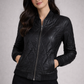 Mailisa CF Leather Jacket, Black