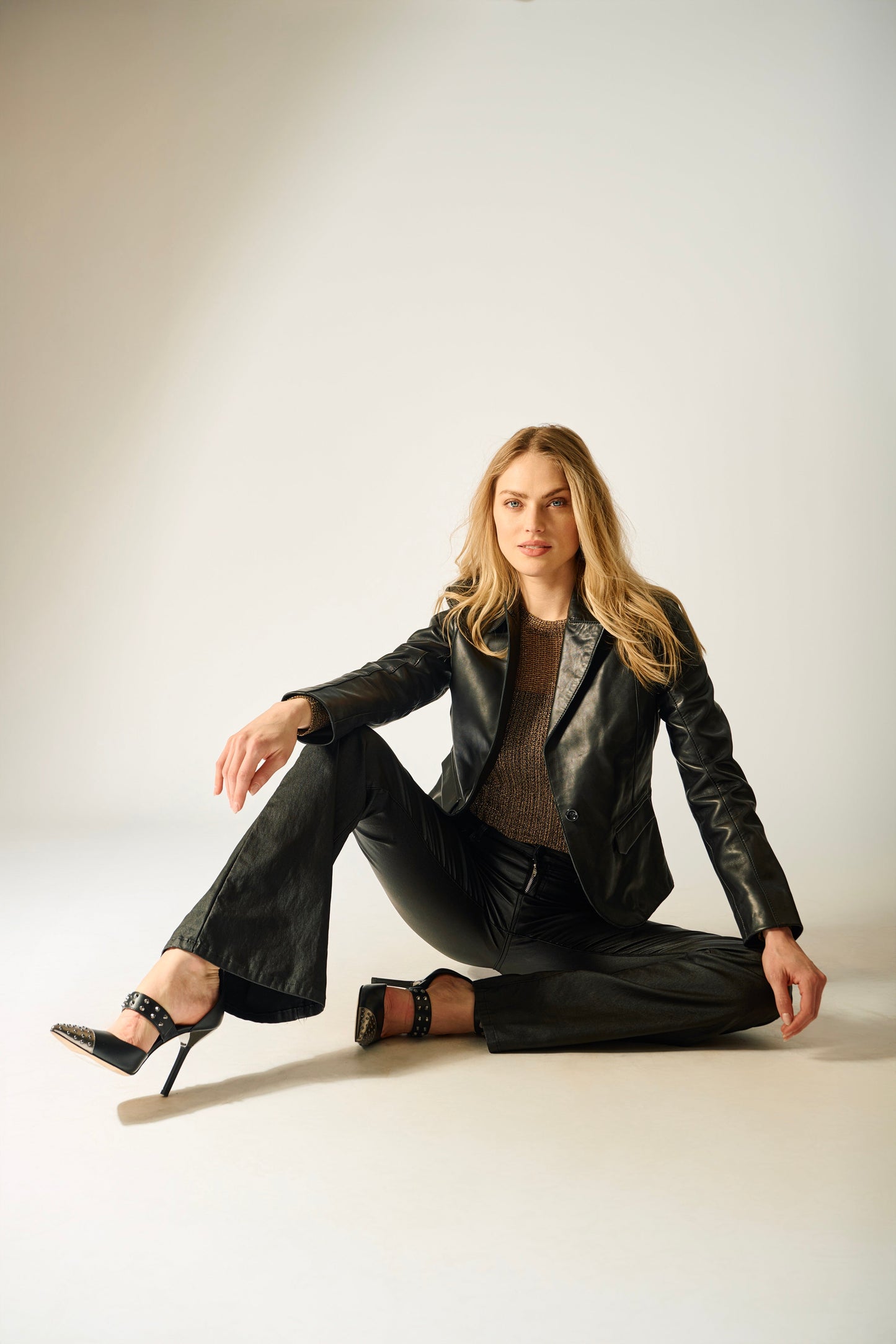 Megan RF Leather Blazer
