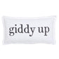 Whoa / Giddy Up Reversible Lumbar Pillow