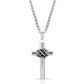 Rope Wrapped Cross Necklace for Men - Montana Silversmiths