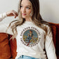 Bourbon Cowgirl Long Sleeve Natural T-Shirt Bourbon Cowgirl
