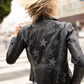 Christy RF Star Detail Leather Jacket
