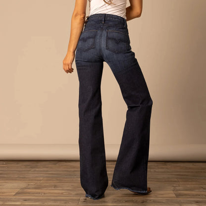 Olivia Dark Wash Kimes Ranch Denim Jeans for Women