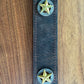 Phoebe Leather Belt with Star Conchos in Brown - Bourbon Cowgirl Exclusive