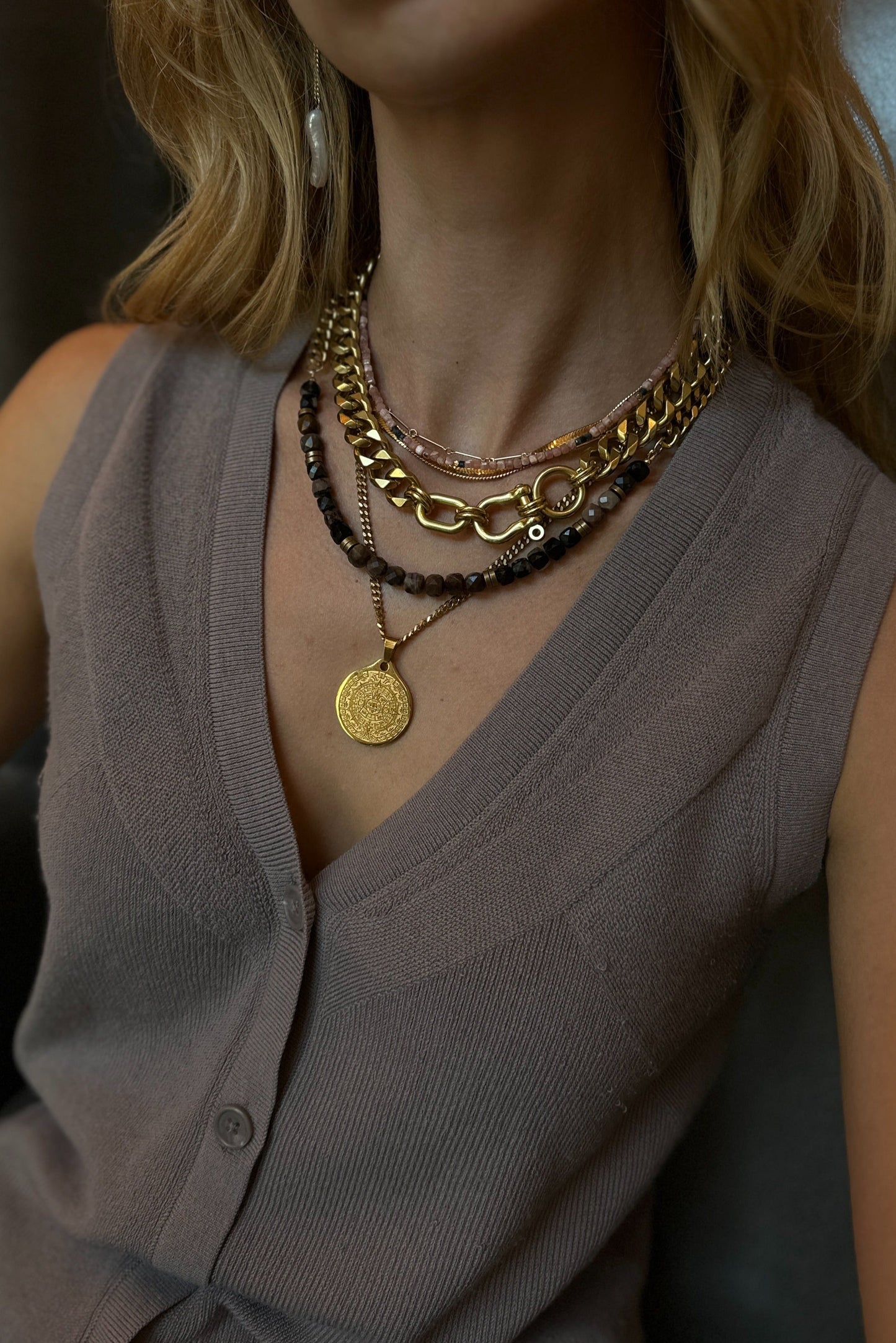 Mayan Calendar Necklace