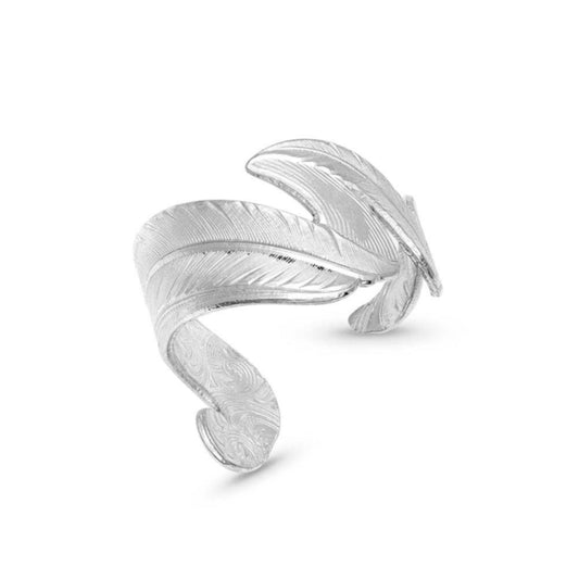 Free Spirit Adjustable Feather Ring- Montana Silversmiths for Bourbon Cowgirl
