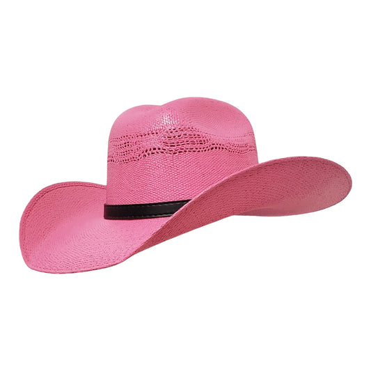 Rio Pink Straw Cowboy Hat by Gone Country - Bourbon Cowgirl
