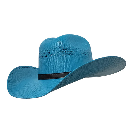 Rio Turquoise Straw Cowboy Hat by Gone Country - Bourbon Cowgirl
