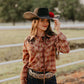 Pretty Plaid Cowboy Button Up