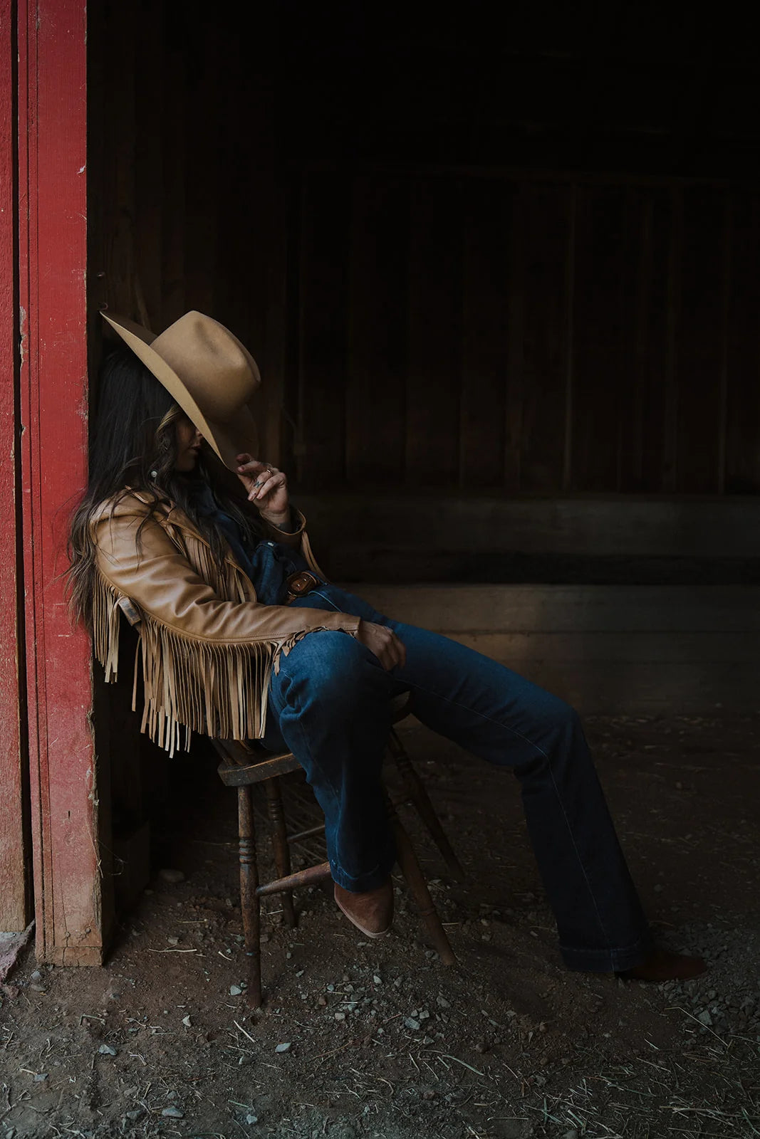 Fringe With Benefits Blazer in Buckskin by Western & Co