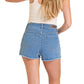 Rock & Roll Denim Ladies Studded Inset Medium Wash Denim Short