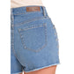 Rock & Roll Denim Ladies Studded Inset Medium Wash Denim Short