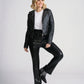Roxanne RF Leather Jacket by Mauritius in Black