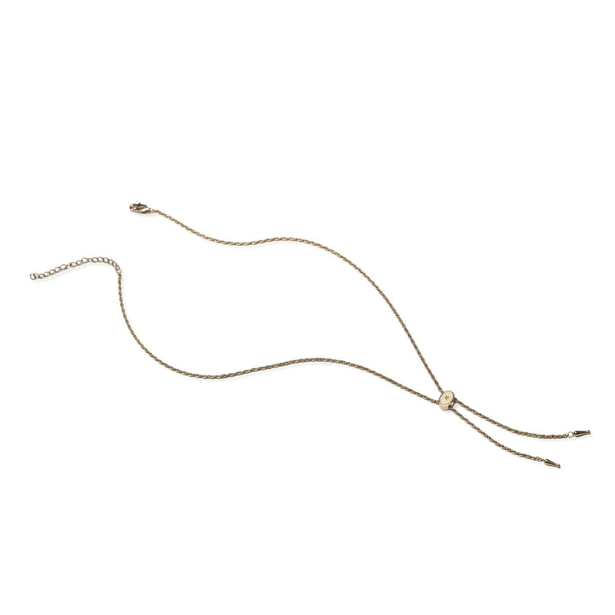 Annley Bolo Tie Necklace in Gold or Silver by Spurwest