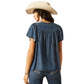 Ariat Women's Emma Medium Denim Blue Top for Bourbon Cowgirl