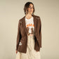 The Eleanor Relaxed Western Blazer in Oakroom by Sendero Provisions