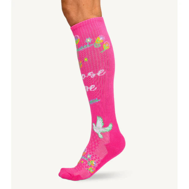 Choose Hope Pink Performance Boot Socks - Lucky Chuck