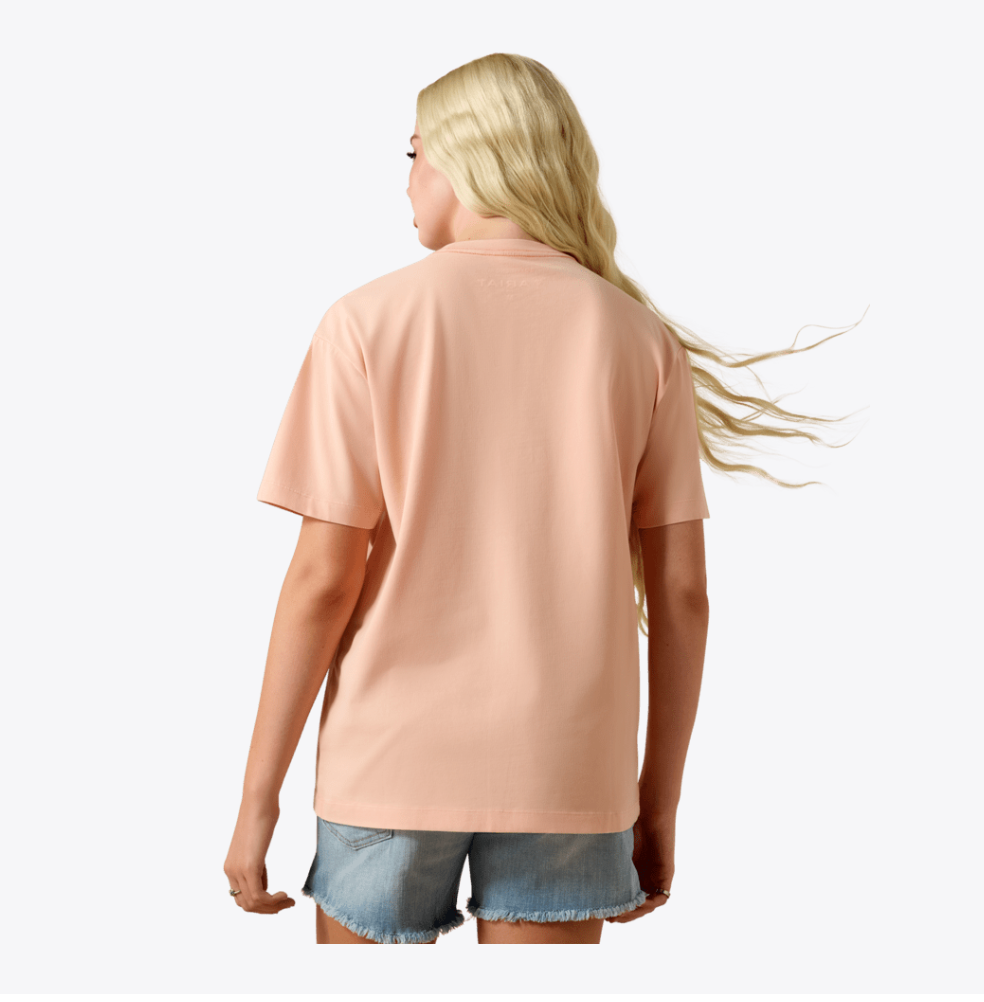 Ariat Cowgirl at Heart Peach T-Shirt at Bourbon Cowgirl