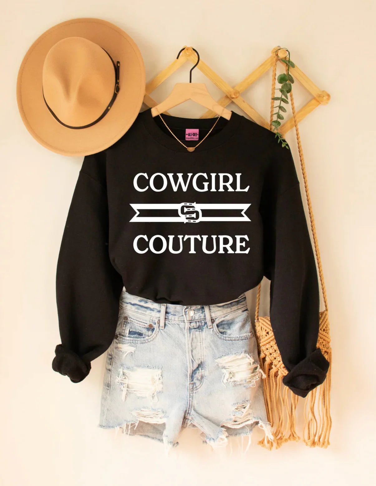 Cowgirl Couture Western Graphic Sweatshirt  - Brown