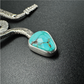 Silver & Turquoise Brim Biter by Hallett Peak - Snake