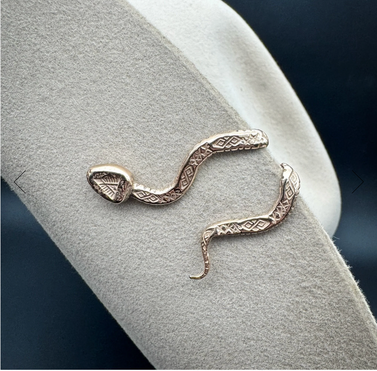 Ancient Bronze Brim Biter by Hallett Peak - Snake
