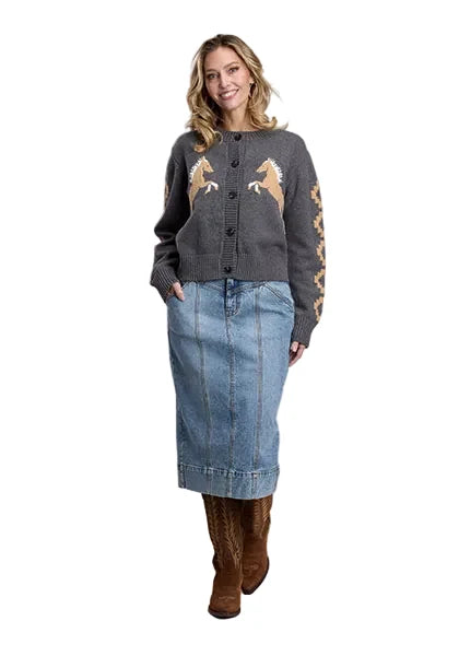 Stetson Bronc Crop Cardigan