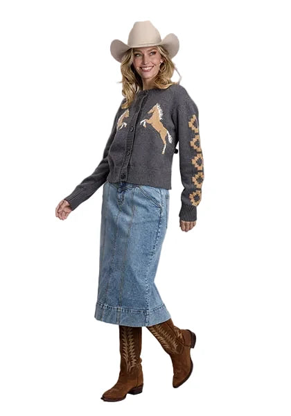 Stetson Bronc Crop Cardigan