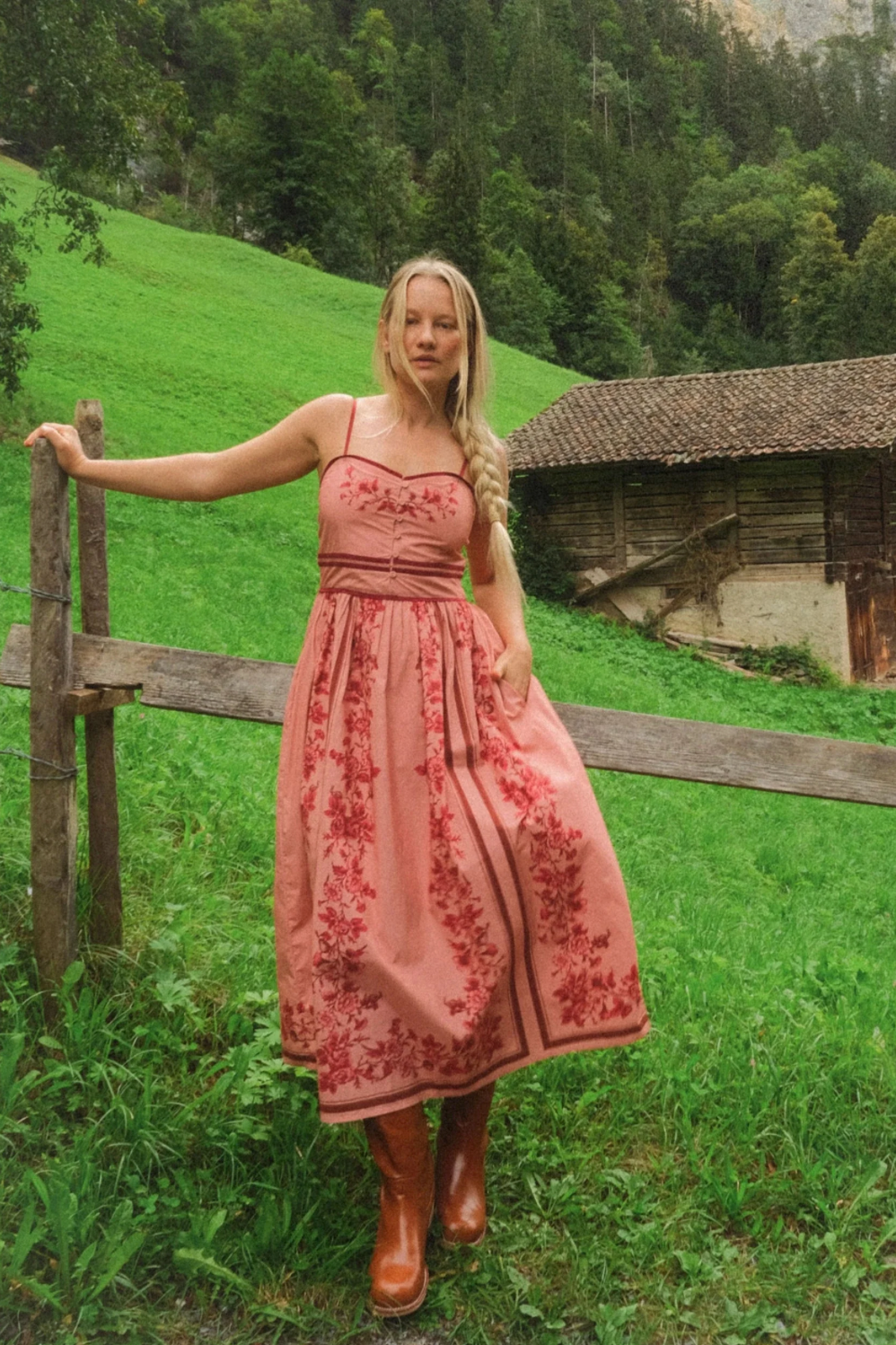 Jamie Midi Dress in Oree Print by Cleobella