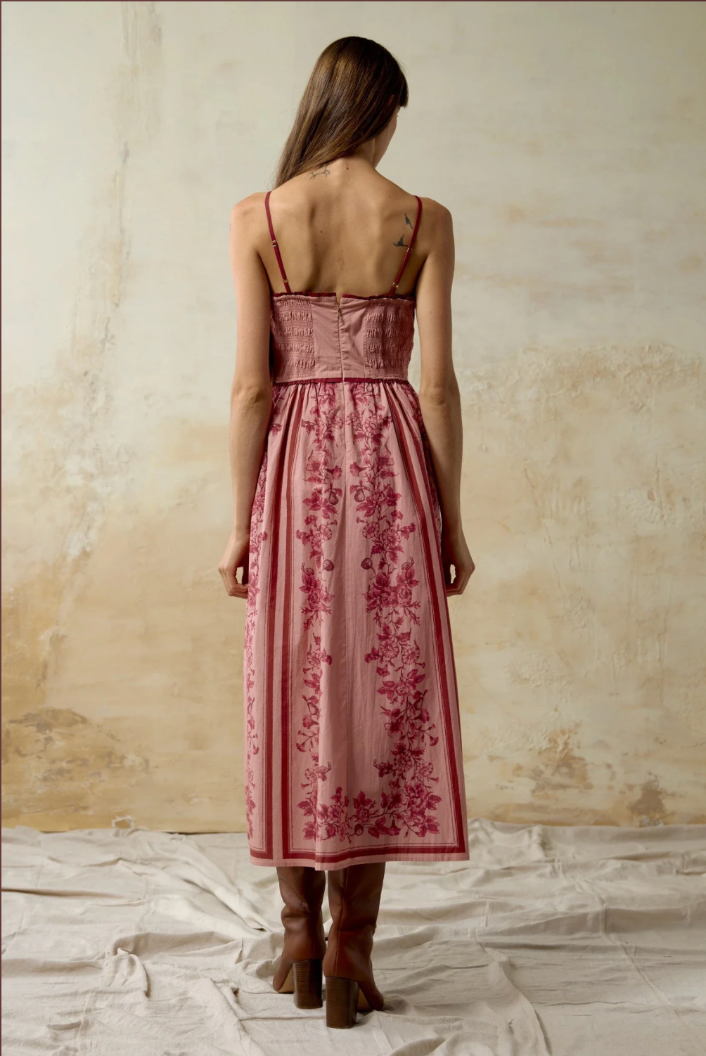 Jamie Midi Dress in Oree Print by Cleobella