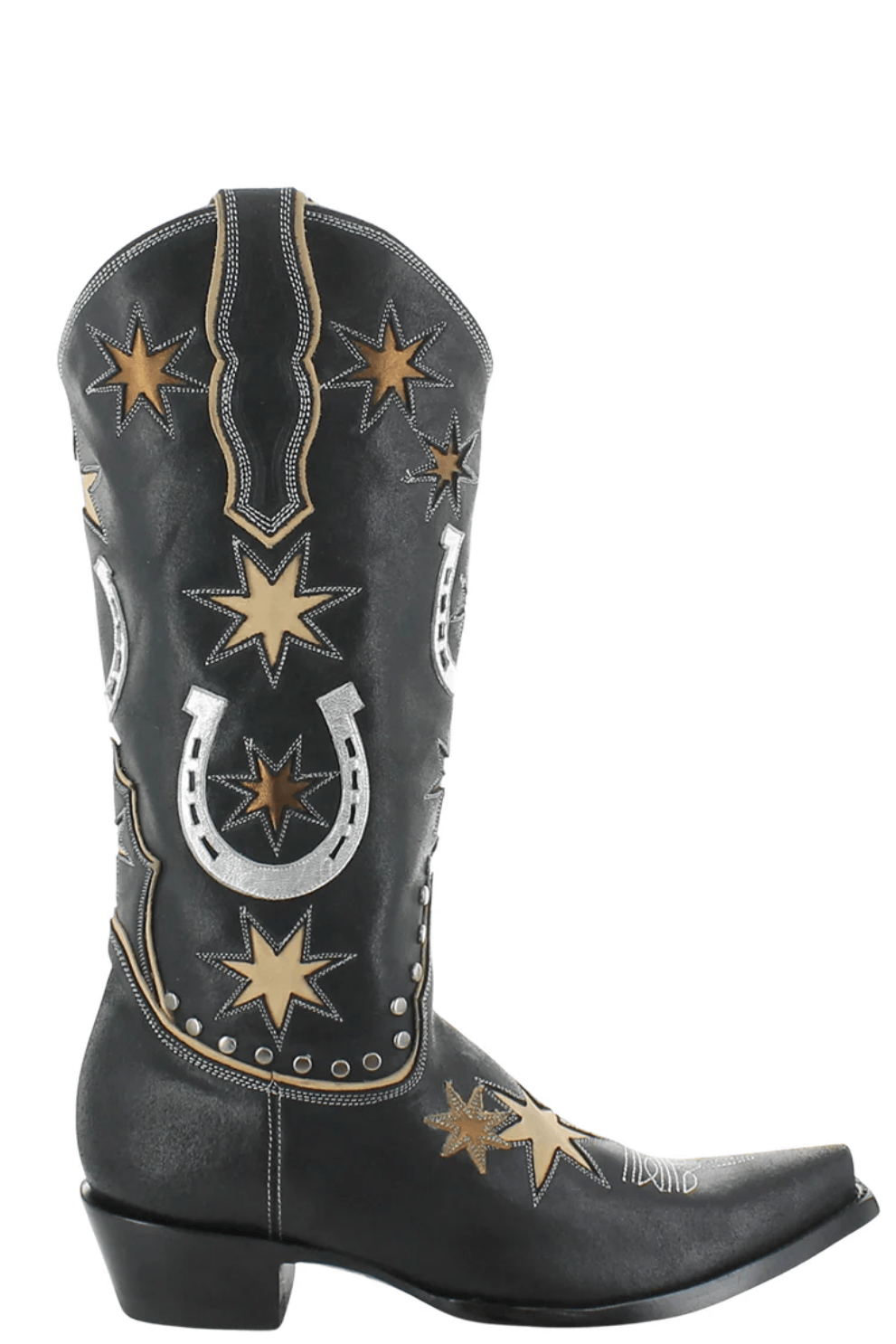 VTG Old Gringo Boot Star Leather Cowboy Boots Mens 10D Snip Toe Western Festival Old Gringo Western Men main image 4