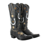 Cowboy boots with stars and horseshoes, screenshot from April 8, 2025.