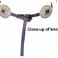 Lucky Gem Club Knotted Boho Western Concho Belt - Black