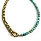 Shackle Duo: Amazonite Cubes Necklace
