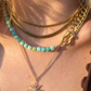 Shackle Duo: Amazonite Cubes Necklace