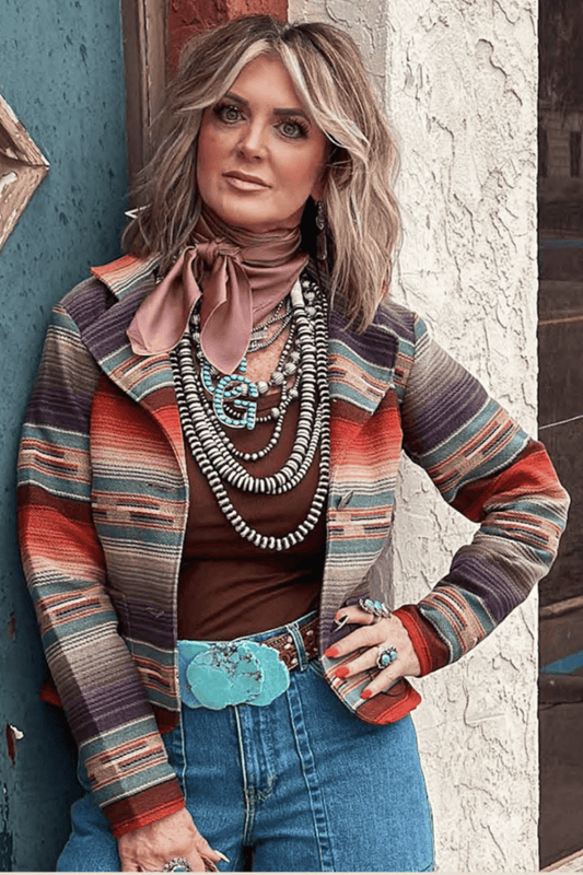 Maria Blazer Serape Jacket by Silverado