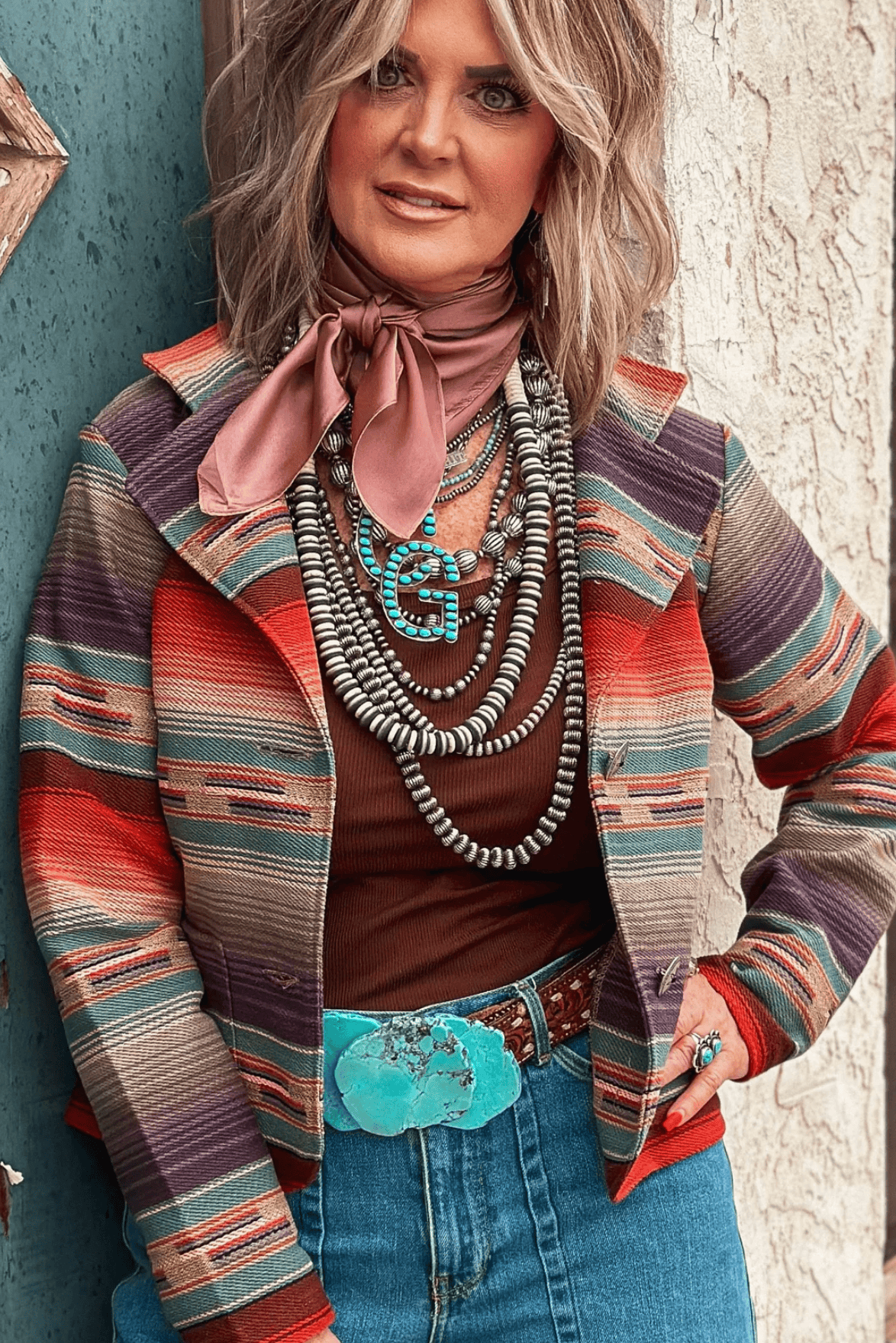 Maria Blazer Serape Jacket by Silverado