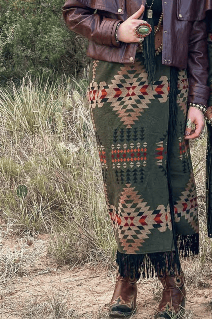 Berkley Wool Wrap Style Skirt  by Silverado