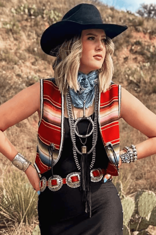 Sandra Serape  Vest by Silverado